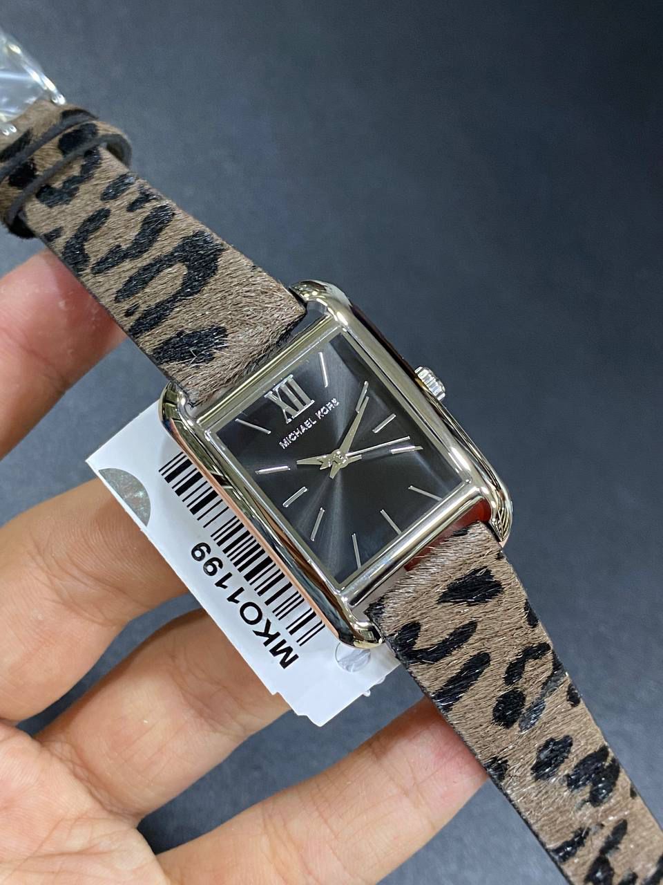 Michael Kors Monroe MK01199 Women’s Watch – Leopard Print Calf Hair Design