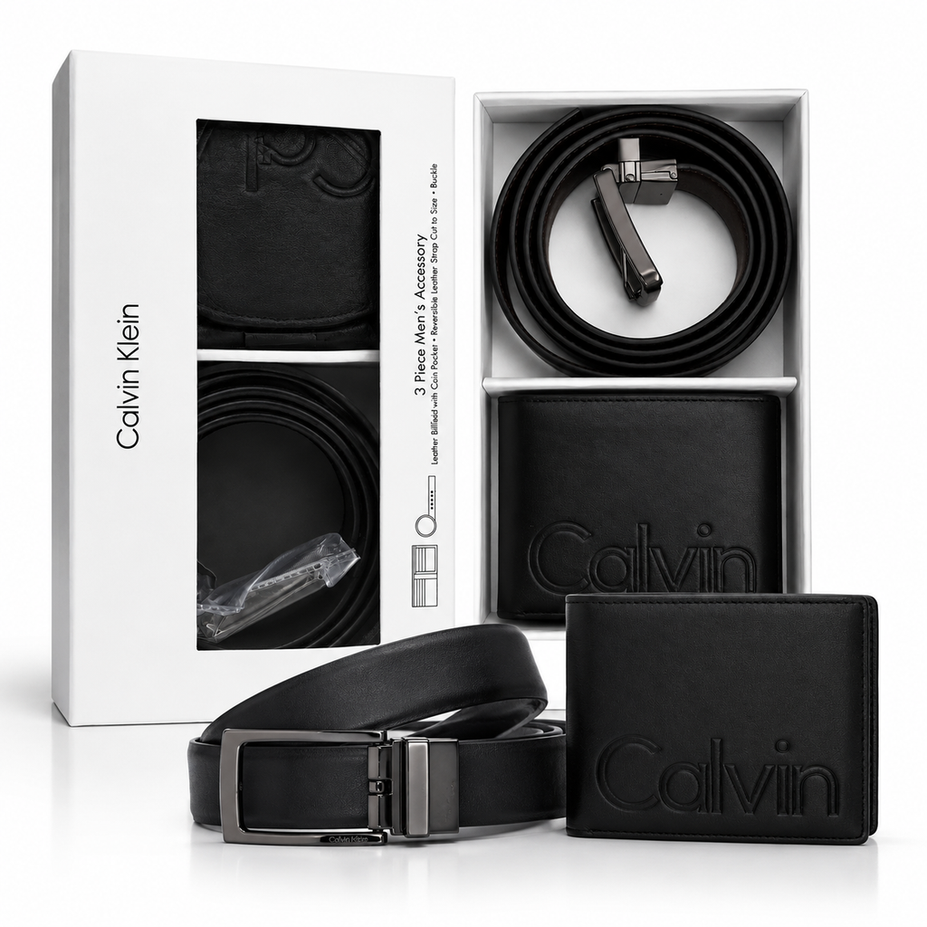 Calvin Klein Wallet & Belt Set