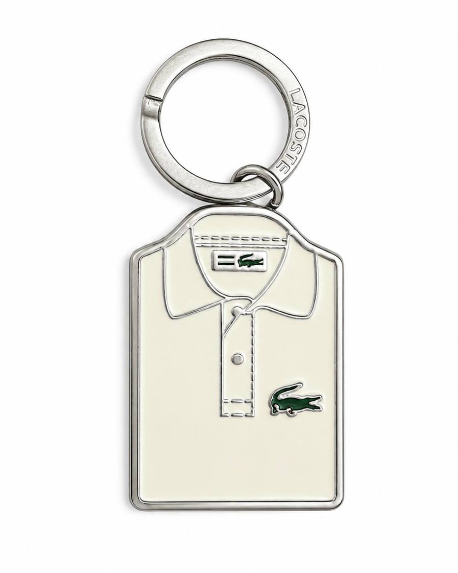 Lacoste Men’s Wallet & Keychain Gift Set – Black Leather